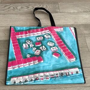 Mahjong Print Reusable Tote Bag NWOT
